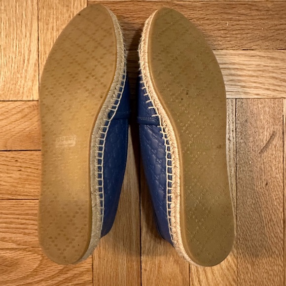 Gucci Blue Microguccissima Leather Espadrilles Size 7.5 - Picture 3 of 8